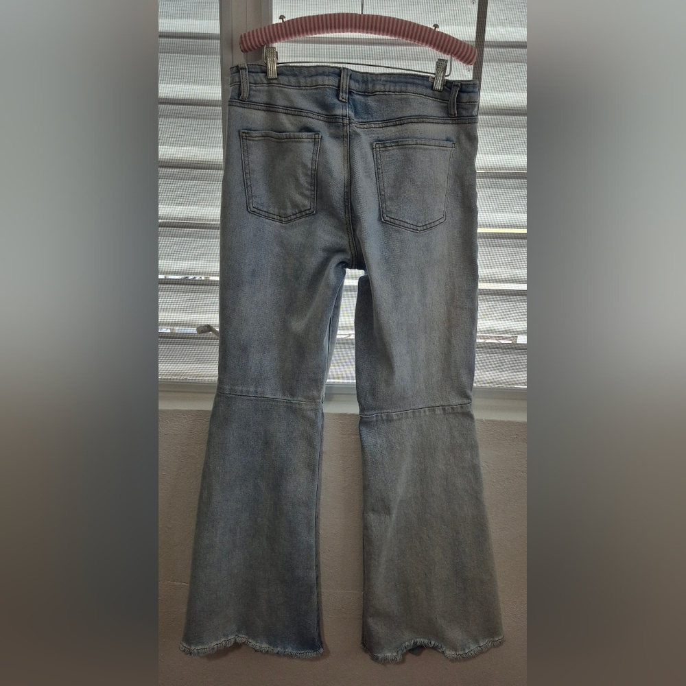 Almost Famous Patchwork Bell Bottom Jeans - image 2